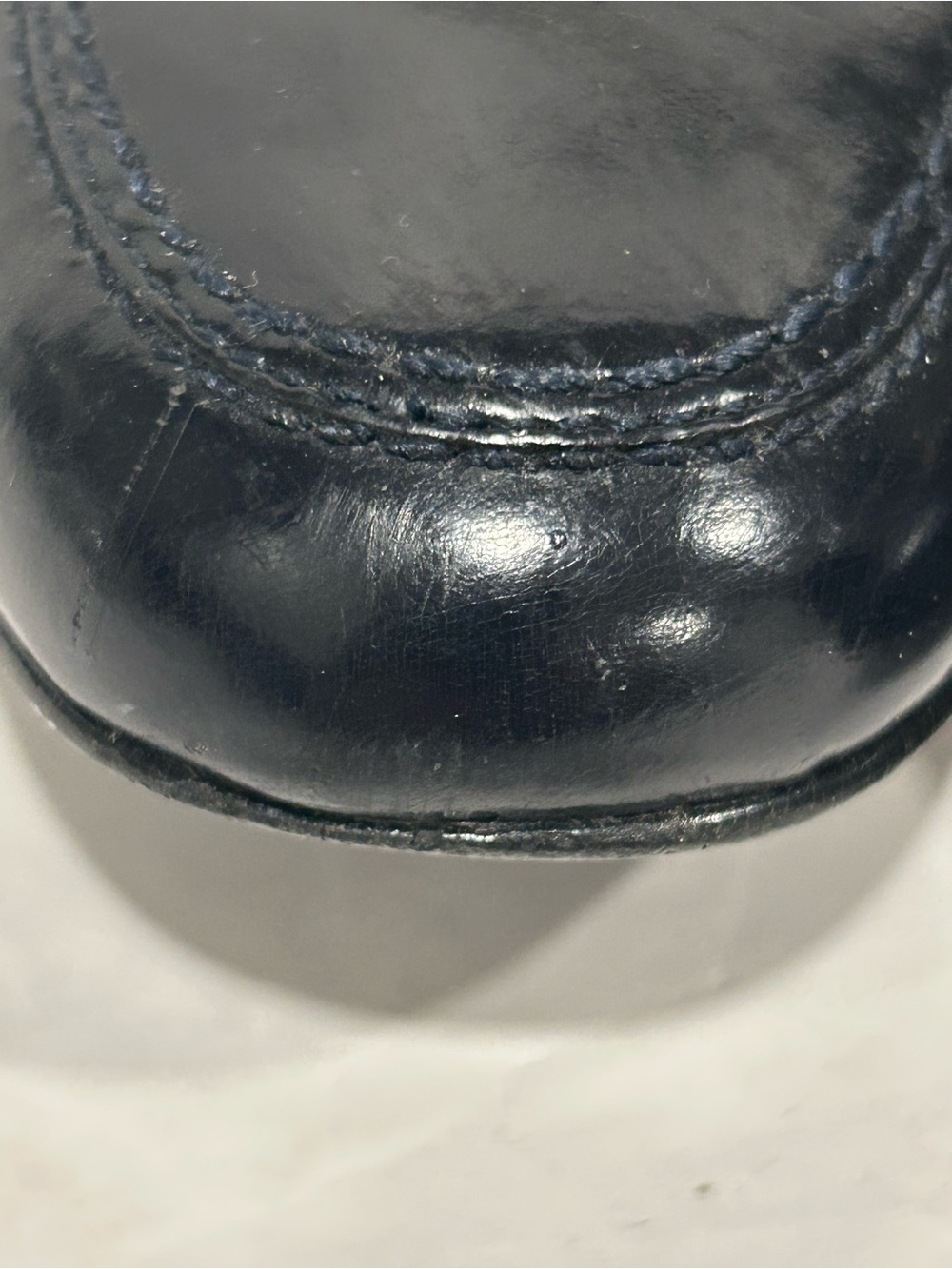 Lauren Ralph Lauren Black Leather Penny Loafers Made in Brazil Size 6.5 Vintage - Picture 12 of 12